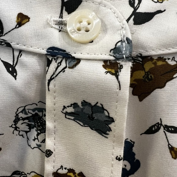 Duluth Trading Co Floral White Button Up Wrinklefighter Long Tunic Xxl Pockets - Picture 4 of 10